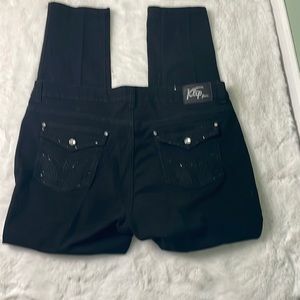 Klip black denim jeans, size 20